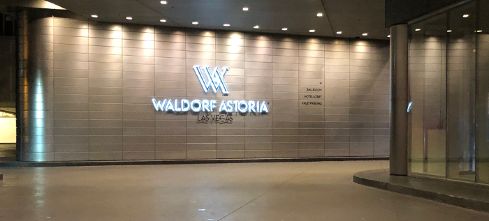 Entrance to Waldorf Astoria Las Vegas